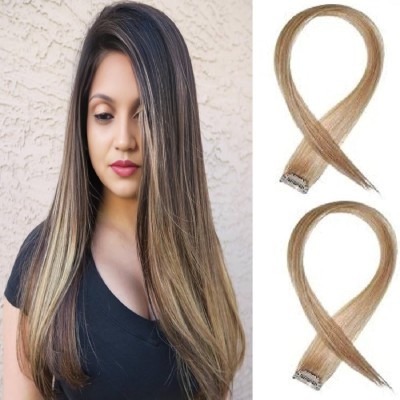 GROWTH  Streak Color Extension Highlighter for Women and Girls Set of 1 ( Brown) Hair Extension