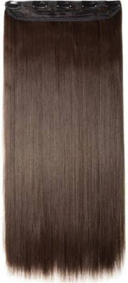 Blushia Natural Brown Straight Clip In Hair Extension