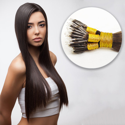 Hairarchy NANO-TIP CHOCLATE BROWN 28 INCHES Hair Extension