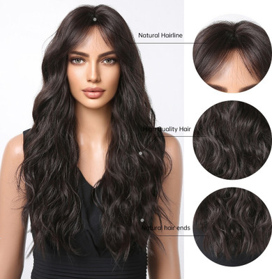 Sunduseva Chocolate Brown Curly Clip-In  Extensions – Realistic, Voluminous Curls Hair Extension