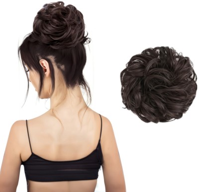 Blushia Rafall Juda Bun Fashion  Extension With Elastic Rubber (Brown, 1PC) Hair Extension