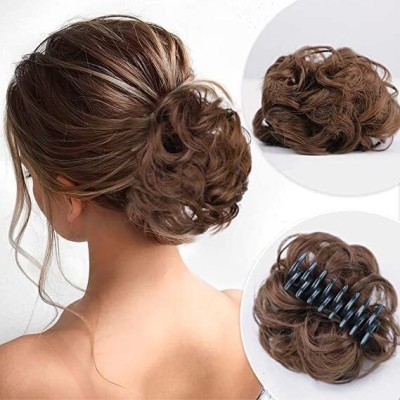 Blushia Claw Clip in  Bun Messy  Extension | Extensions| Extension  Hair Extension