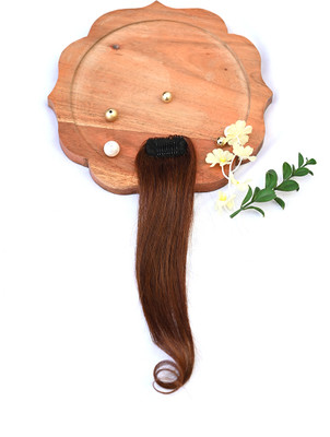 Hairarchy Invisible Single Clip Side Cover Up Patches For Women 20 Inch Dark Brown Hair Extension