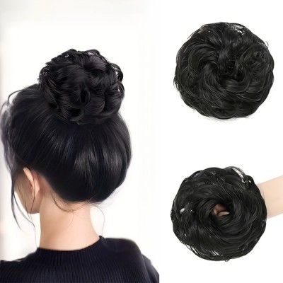 Getvock 1PCS Messy Bun  Piece  Extension Black (1PC) Hair Extension