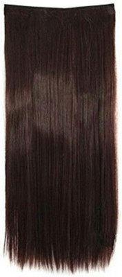 SHEETAL CREATIONS 5 Clip in Natural Brown Hair Extension