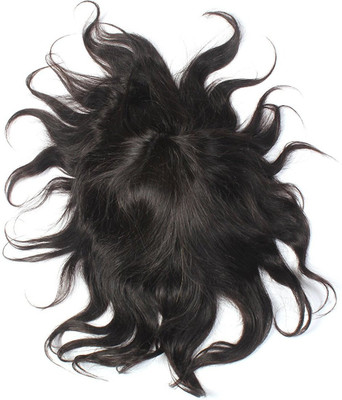 Ritzkart Normal Mono 9X6  Patch Indian Base Human  Size Medium Density For Men Natural  Toupee 100-150 Gram with Double sided transparent Tape For Attach  Patch Hair Extension