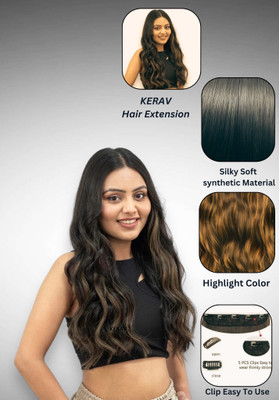 kerav KERAV_goldlen highlight wavy Hair Extension