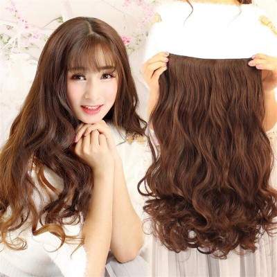 TRESS Beautiful Brownk Wavy 5 Clip In Hair Extension