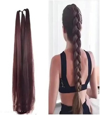 VIVIAN Nice Look Paranda Choti Brown Colour 26 inch Instant Ready (Pack of 1) Hair Extension