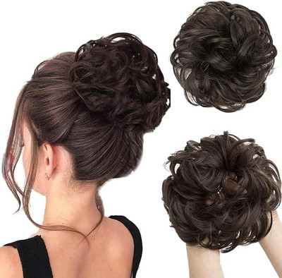 VIVIAN Messy Bun  Piece Synthetic  Scrunchies/ Extension Hair Extension