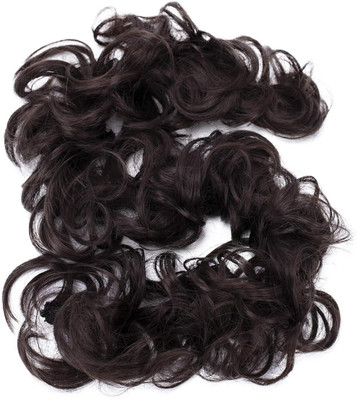 Getvock piece  Wrap Heat-resistant Synthetic Fibres Curly Messy Updo Brown Hair Extension