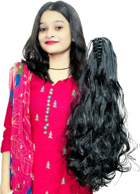 El Cabell Long Short Claw Ponytail Cute Clip in on Jaw Synthetic Curly hair For Women Hair Extension