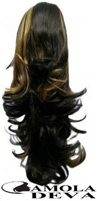 CAMOLA DEVA Golden higlighting Step Cutting Style pony tail  Extension Hair Extension