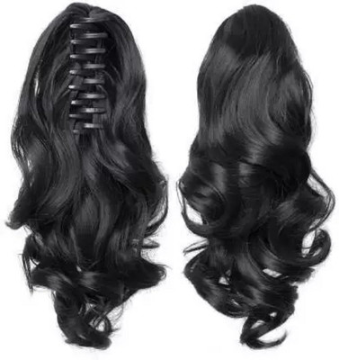 D-DIVINE  Extensions And Wigs multi Step Cut Clutcher Wavy Ponytail (Pack of 1) Hair Extension
