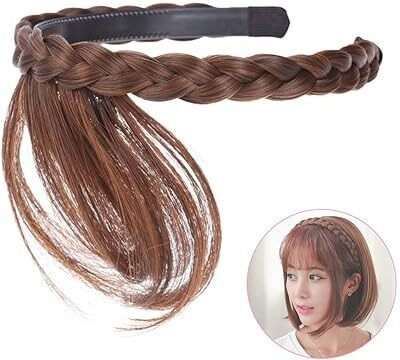 Views Front  Bangs Fringe  Extensions Synthetic Wigs Headband for Women Girls Hair Extension
