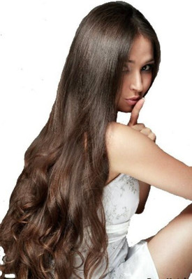 D-DIVINE Beautiful Looks Prwmium Quality Brown Wavy 5 Clip In Hair Extension