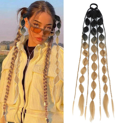 Ritzkart Synthetic Ombre Bubble Ponytail Hair Extension