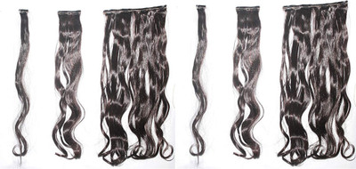 Ritzkart CURLY Extension silky &natural feeling Maroon black Hair Extension