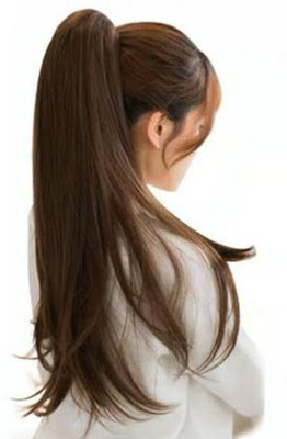 Getvock Natural Looks Wrap Around Brown Ribbon Hair Extension