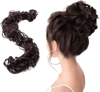 BeClassy Women Messy Long Frill For Ponytail And Juda Maker Elastic Stretchable-30 Inch Hair Extension