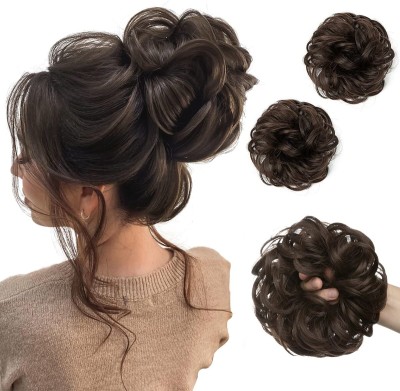 tressed up hair Messy Bun  Piece, Super Long Tousled Updo  Bun Extensions Hair Extension