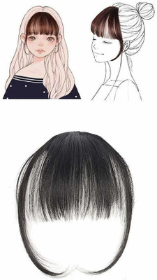 D-DIVINE Clip On Clip In Front Bang Fringe Extension Piece Hair Extension