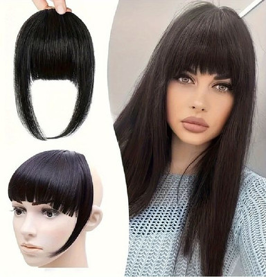 SHEETAL CREATIONS Clip in Bangs- Fake Bangs Synthetic  Clip Bangs in  Extensions Hair Extension