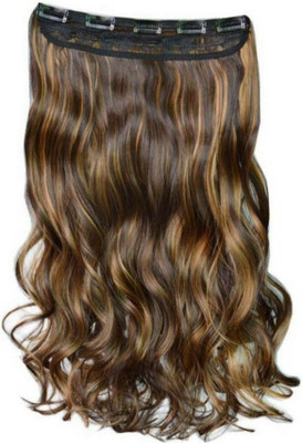 CRIBE Brown Wavy Clip in Hair Extension