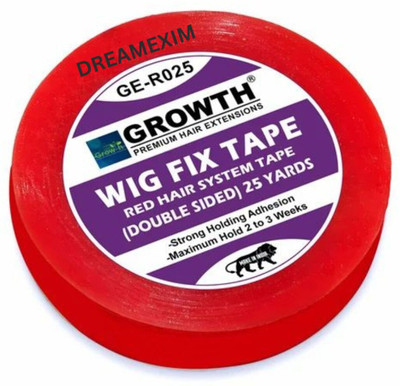 DreamExim Wig tape double sided for wigs and patches 25 yard red tape/wig tape  Hair Extension