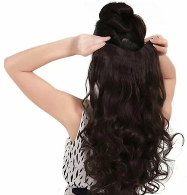 TRESS Natural Brown High Quality 5 Clip in Hair Extension