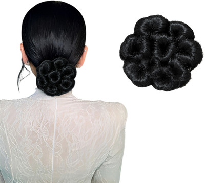 Blushia Messy Bun  Piece  Extension With Elastic Black, 1PC Hair Extension