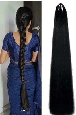 D-DIVINE Nice Look Paranda Choti Colour 26 inch Instant Ready, Black Color Hair Extension