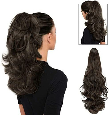 CAMOLA DEVA clacher pony tail step cutting good length wavy/curly hair extension Hair Extension