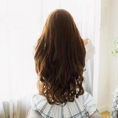 TRESS Beautiful Looks Brown Wavy 5 Clip In Hair Extension
