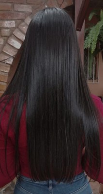 caphub BLACK STRAIGHT Hair Extension