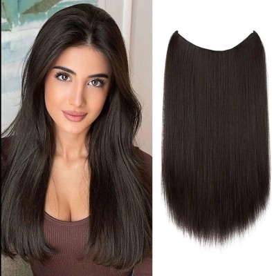 kerav Straight natural brown hair extension for women Hair Extension