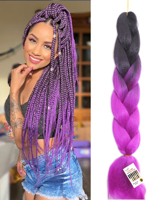 Ritzkart 24 inch Premium Quality X-Pression Ultra Braid Dreadlocks Extensions Hair Extension