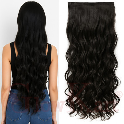 NAZARIO Natural Black Curly 24Inch  Extention Hair Extension