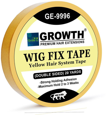 GROWTH  Patch/System/Toupee/Wig Double Sided tape for Men  Accessory 19m,Yellow Hair Extension