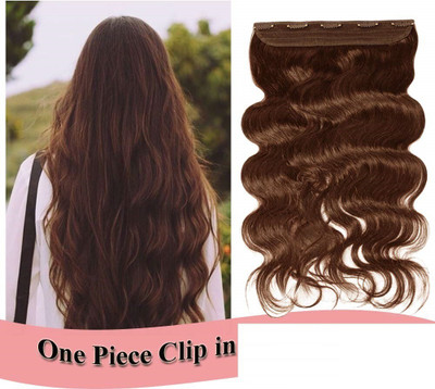 Views Dark Brown 5 Clip in Wavy Hair Extension