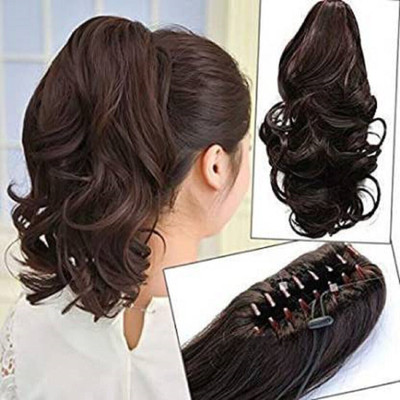 Getvock Stylish natural looking clutcher ponytail Hair Extension