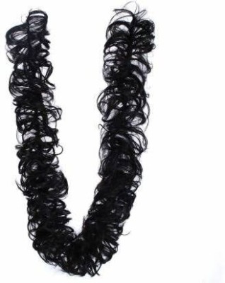 DreamExim Frill  Extensions Elastic Stretchable Synthetic Frill Add Volume Wavy Messy Hair Extension