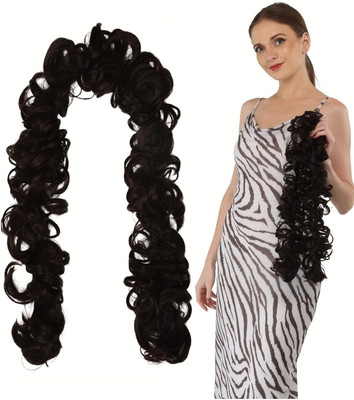 BeClassy Women Messy Long Frill For Ponytail And Juda Maker Elastic Stretchable-30 Inch Hair Extension