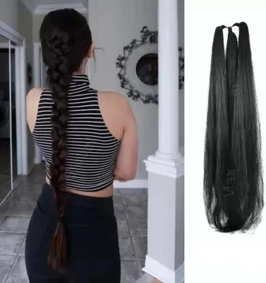 D-DIVINE latest Extension for plates hairstyle Black  Extension Hair Extension
