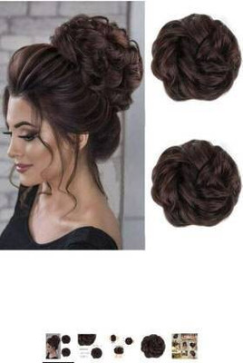 DreamExim Natural Brown  Bun Extension Hair Extension