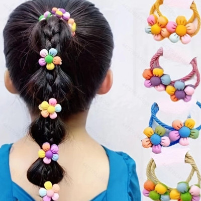 LYTIX 50 Pcs Small  Ties for Thin Ponytail Holders Elastic  Rubber Bands Hair Extension