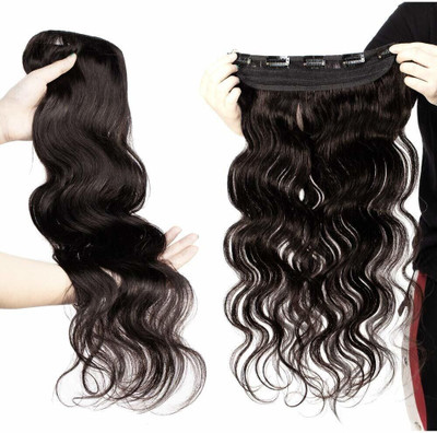 TRESS Beautiful Looks Premium Quality Wavy 5 Clip In Hair Extension