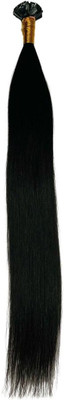 SHIVA I-Tip BROWN 22 INCH Straight Extensions 100 Strands Hair Extension