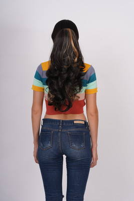 CAMOLA DEVA STEP CUTTING PONY TAIL GOLDEN HIGHLIGHT Hair Extension