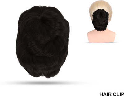 A B S Artificial hair Bun for Women Faux Bun with Clip Brown Hair Extension